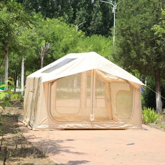 SHUFA Galaksi Serisi Bej Renk 8 m² Şişme Kamp Çadırı – 4 Mevsim – Geniş & Şeffaf Tavanlı – 315x250x220 cm